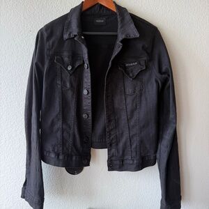 Hudson Black Denim Jean Jacket. Size M. Women's
